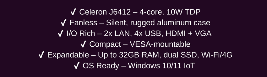 C4350Z-V, all aluminum alloy fanless Cooling